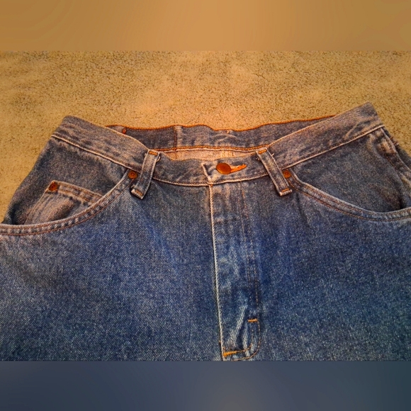 Wrangler Regular Fit Blue Jeans Classic Denim - Picture 12 of 12
